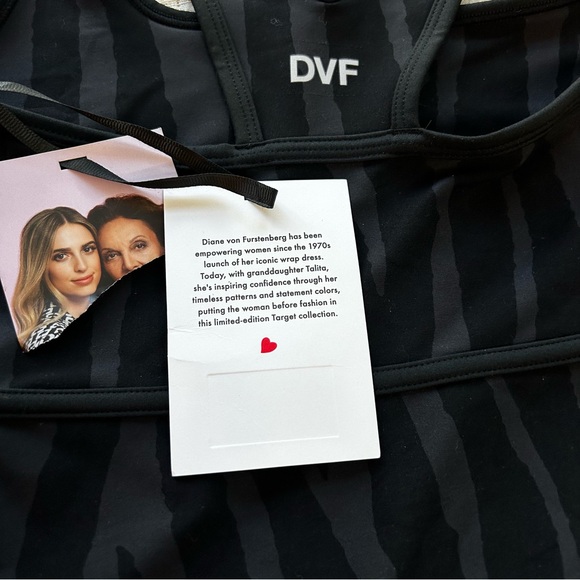 Diane Von Furstenberg Black and Gray Zebra Cat Suit Activewear Target Collab XS - Picture 7 of 9